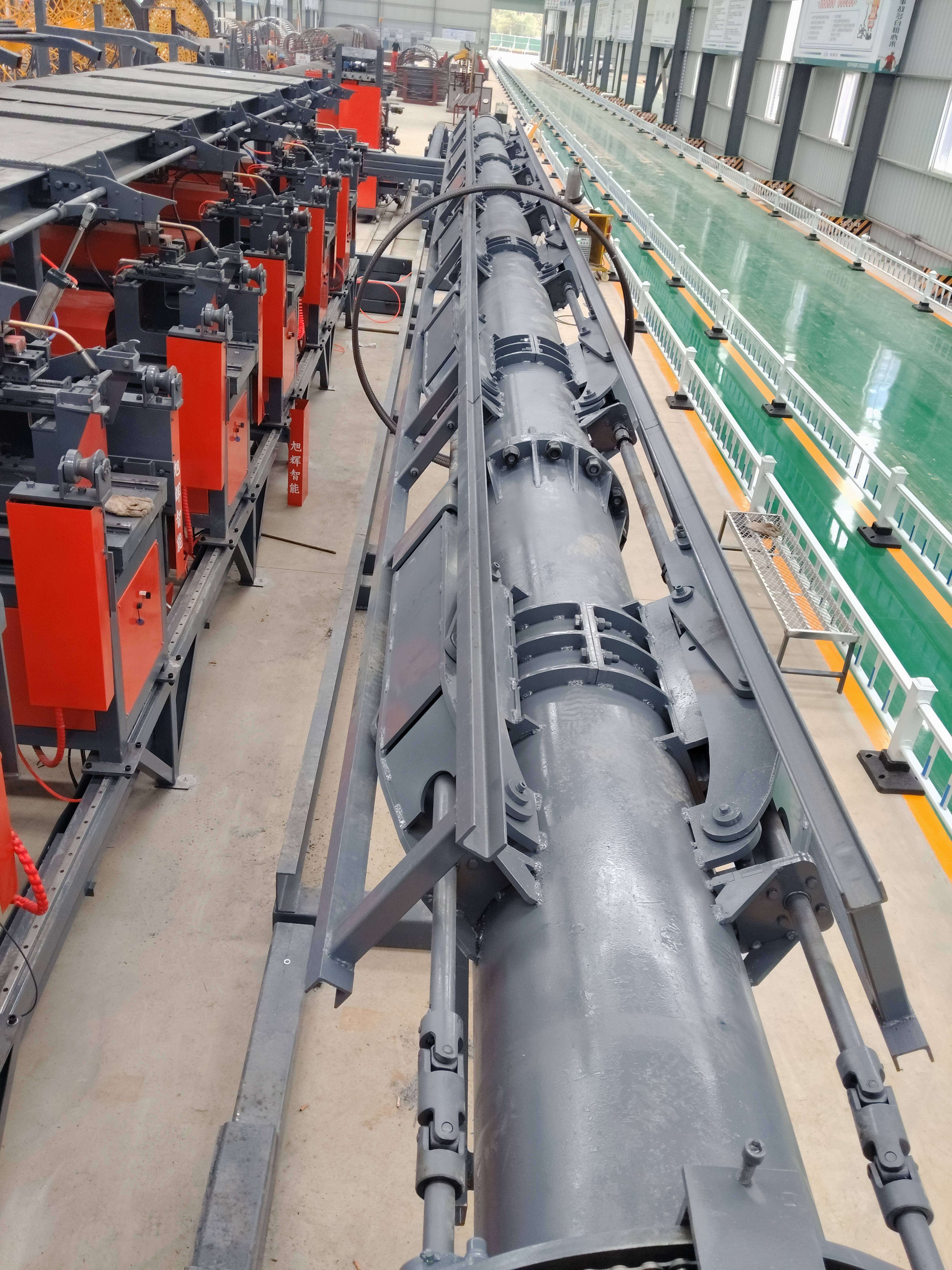 Fully automatic steel cage welding workstation in operation