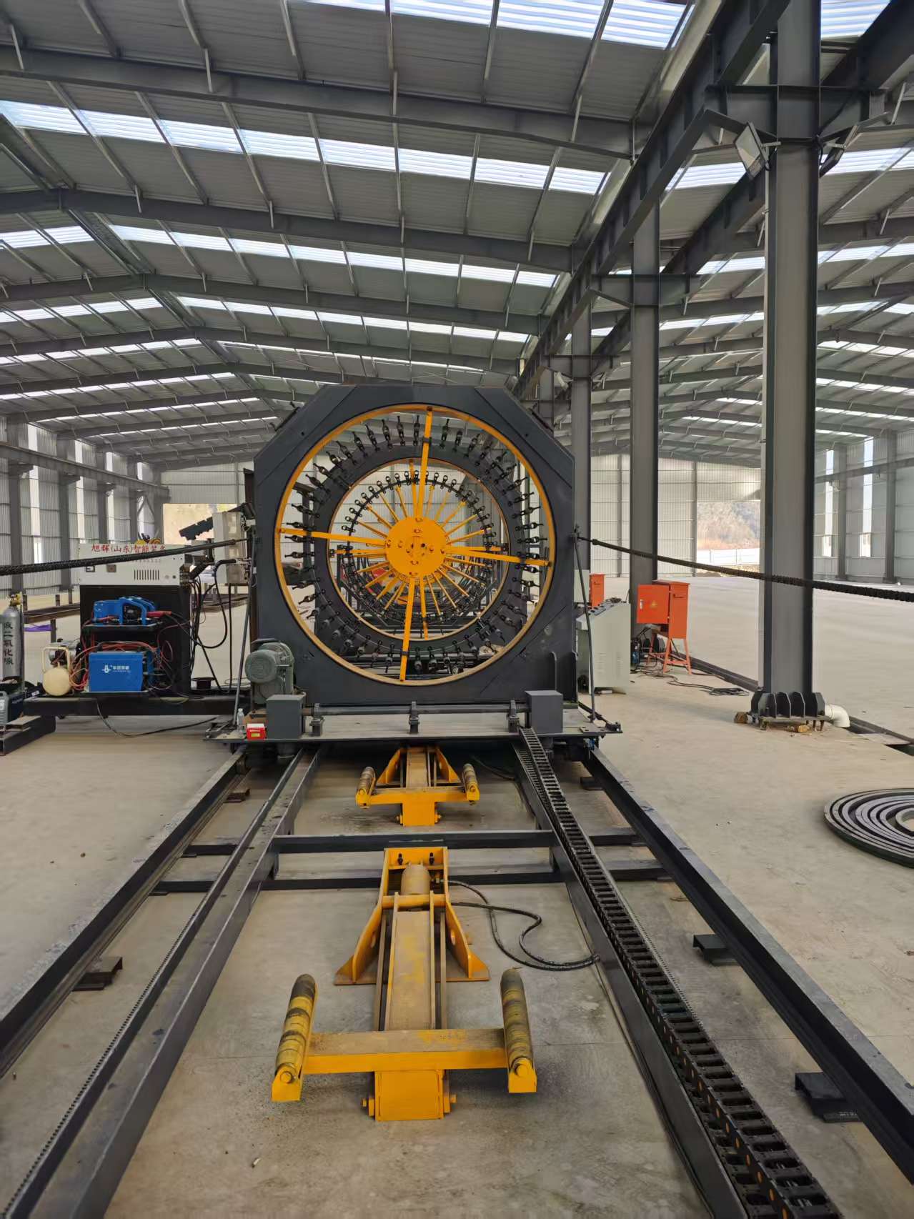 Steel bar cage rolling welder manufacturing process