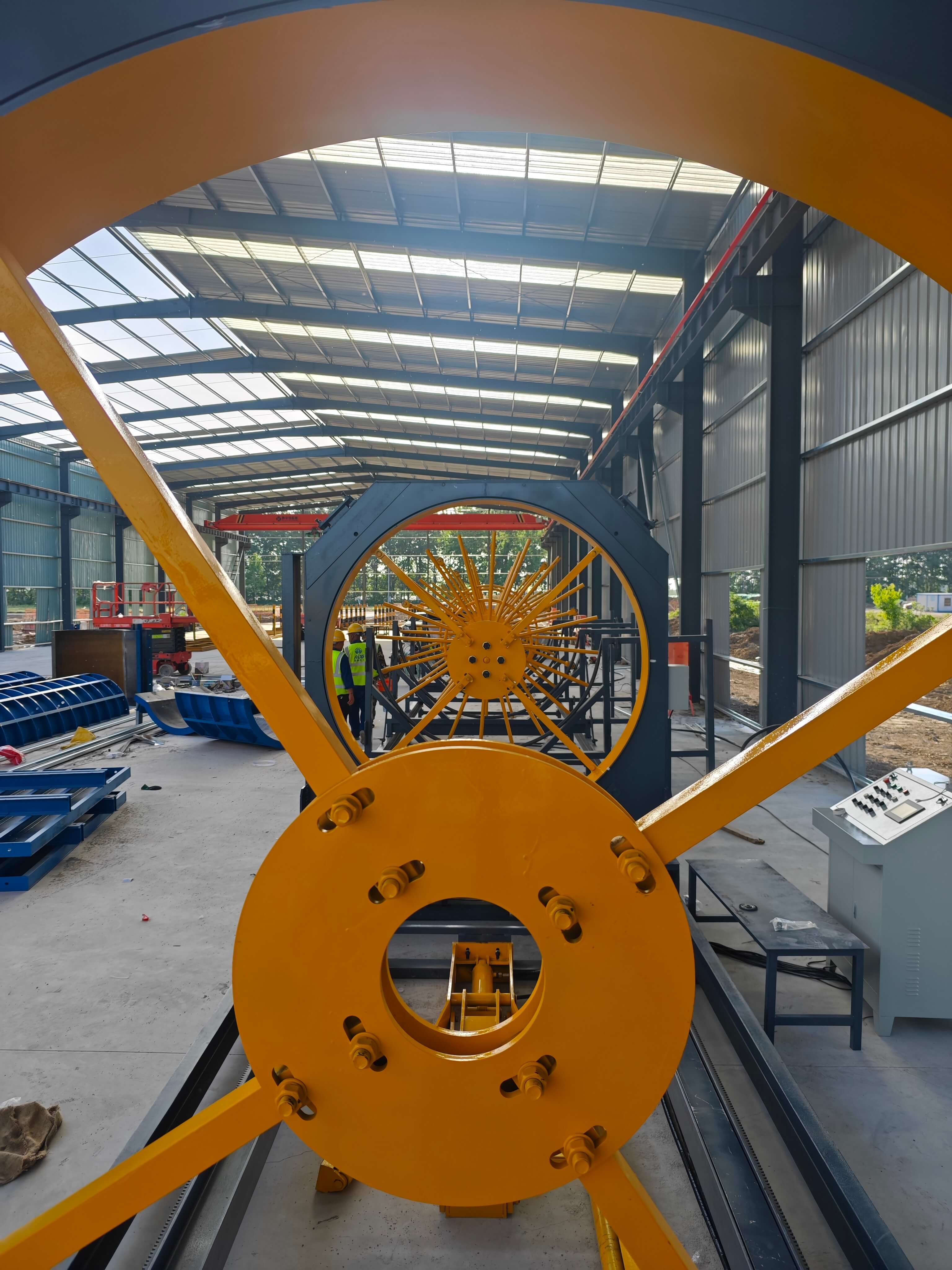 Fully automatic steel bar cage rolling welder manufacturing
