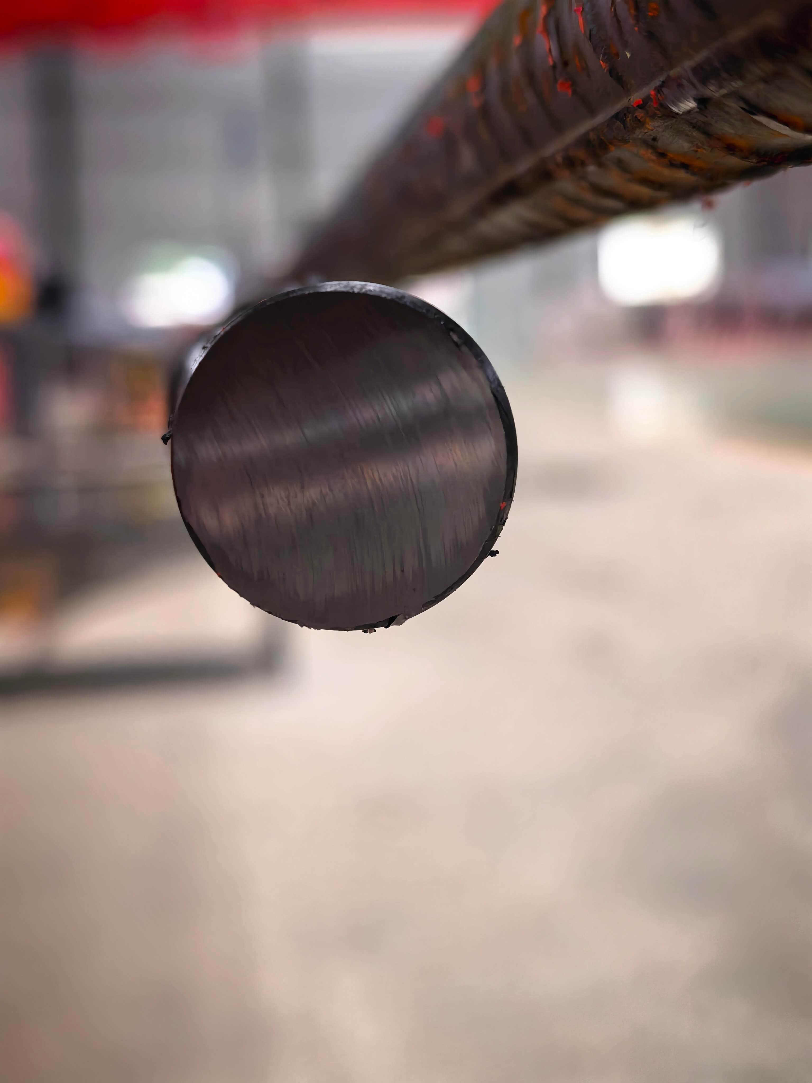 CNC Rebar Cutting Threading Polishing Line in Operation