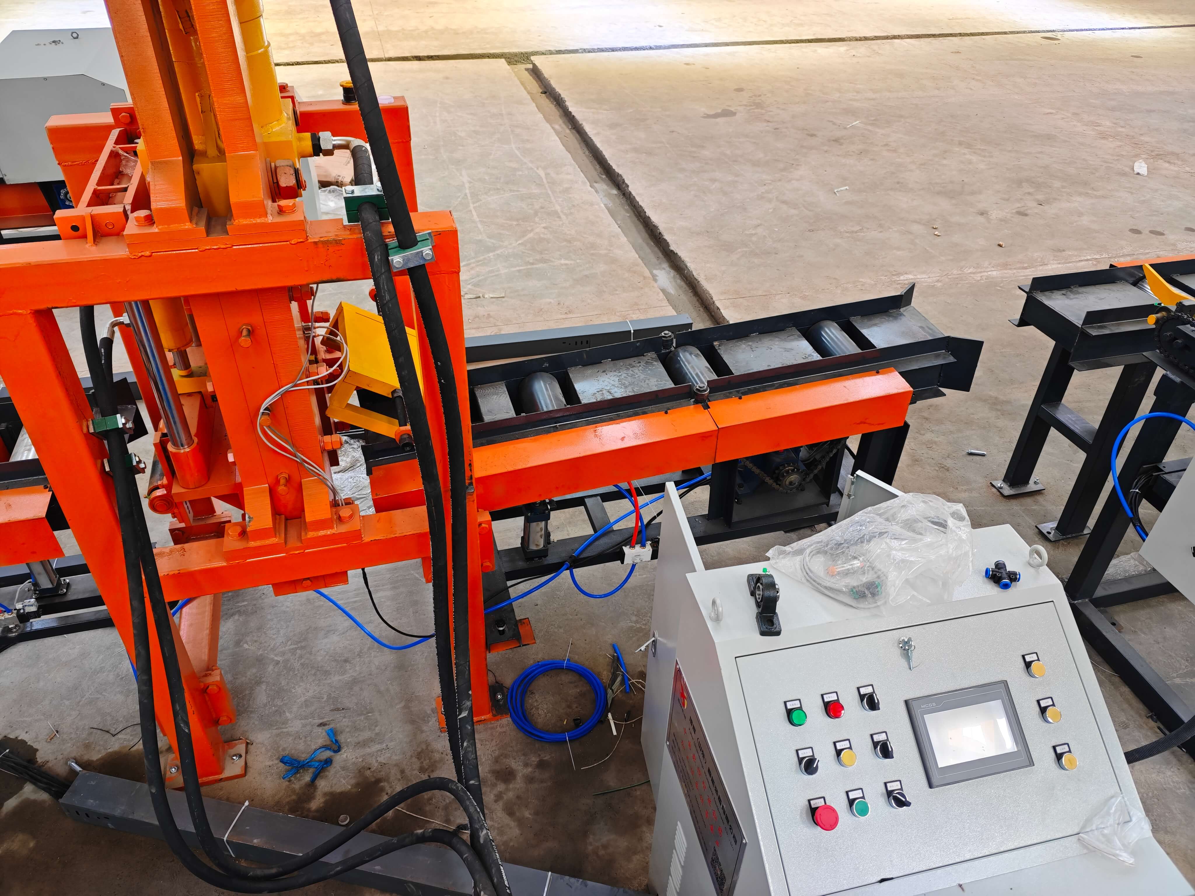 Rebar processing equipment operation
