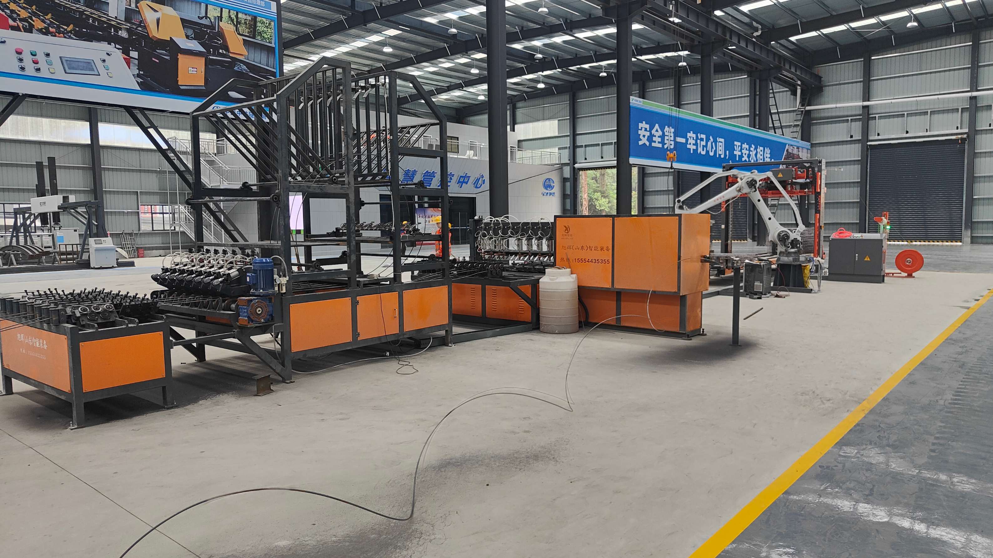Steel mesh welding machine operation