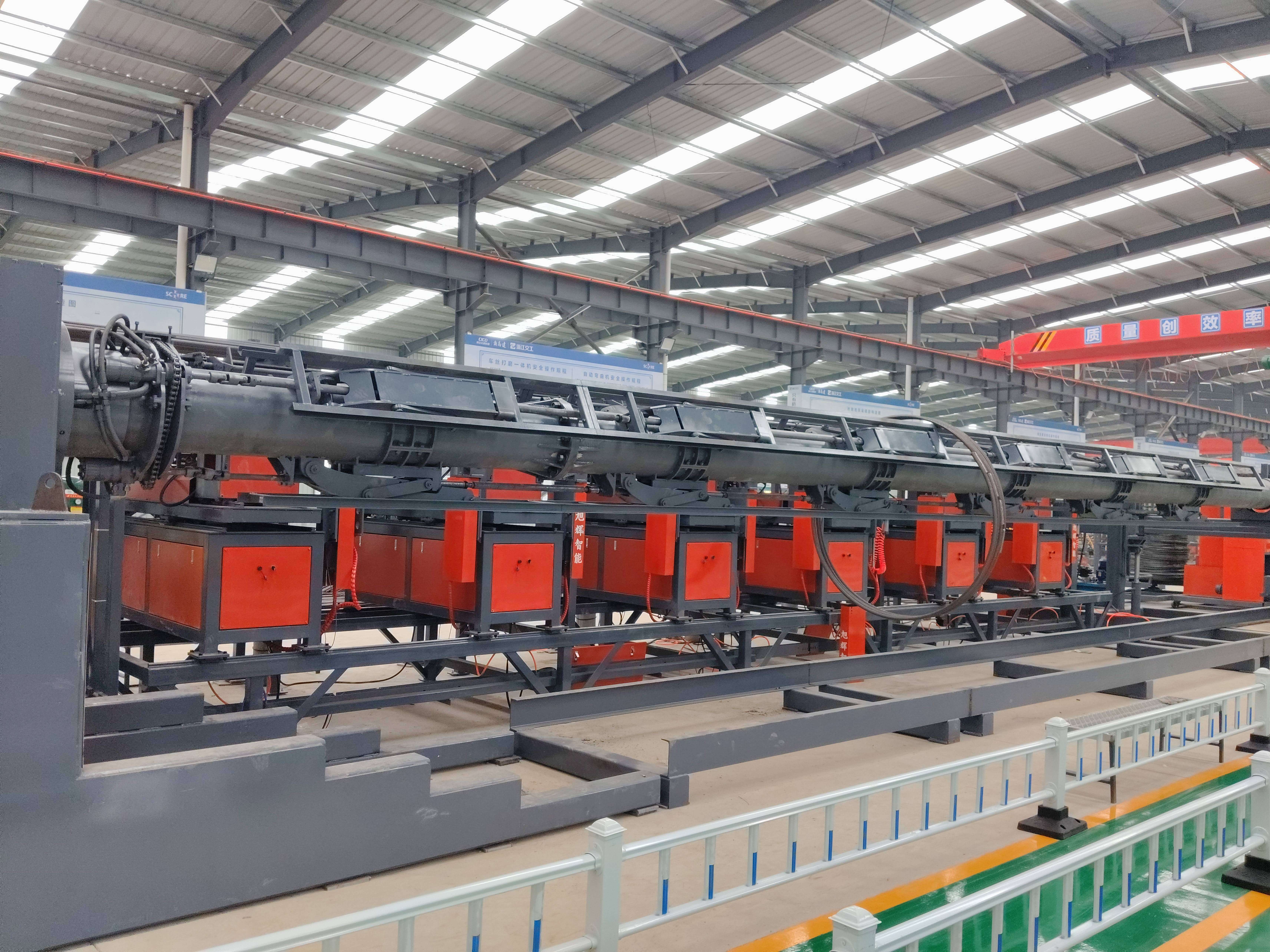 CNC steel bar cage welding workstation in factory