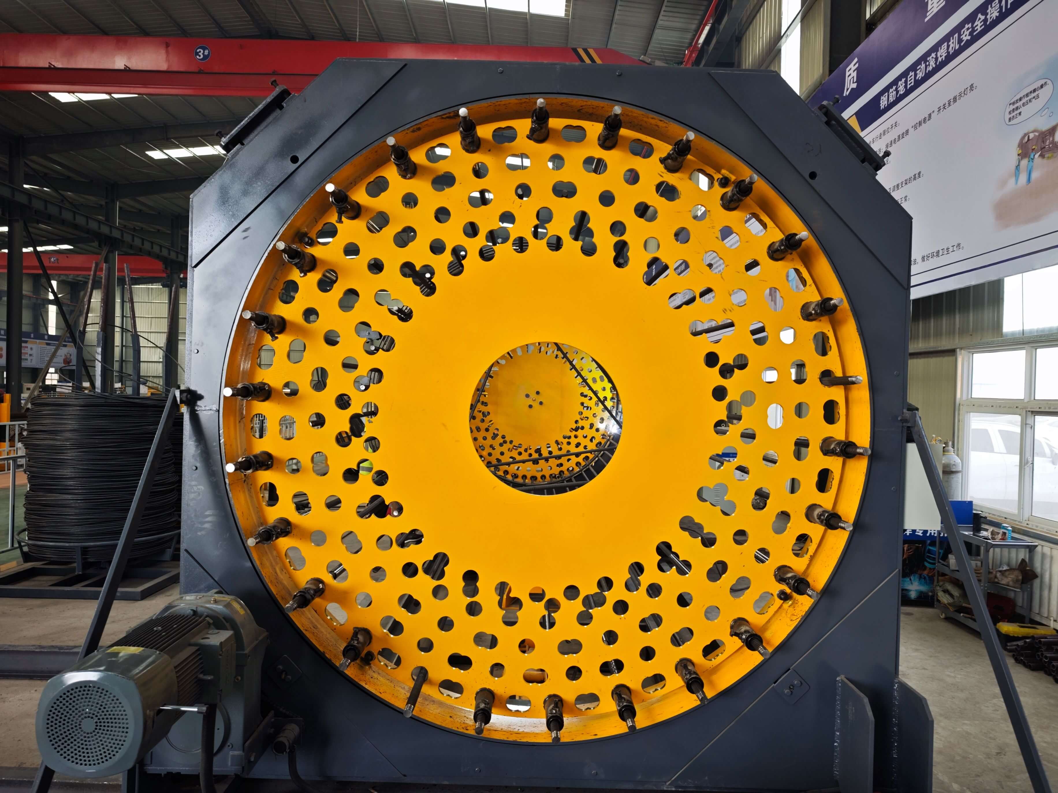Intelligent steel bar cage welding workstation
