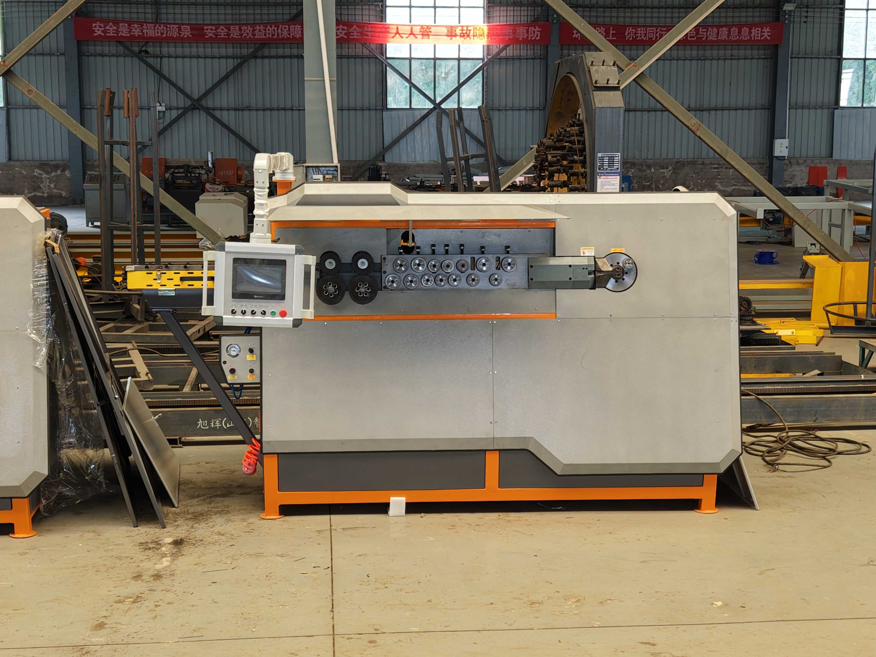 CNC steel bar bending machine in factory